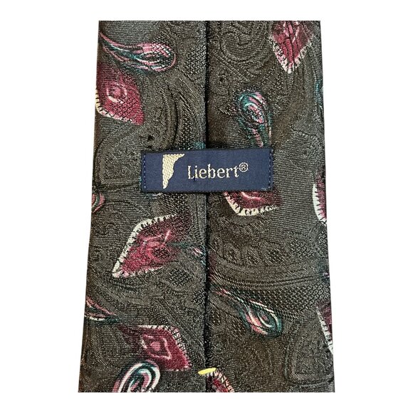 Vintage Liebert Men’s Tie – Paisley Pattern – Made in USA – 1980s/1990s - Picture 3 of 5